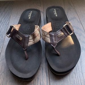 NEW Coach flip flops